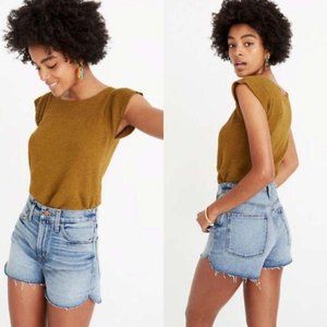 Madewell The Perfect Jean Shorts Tulip Hem Edition